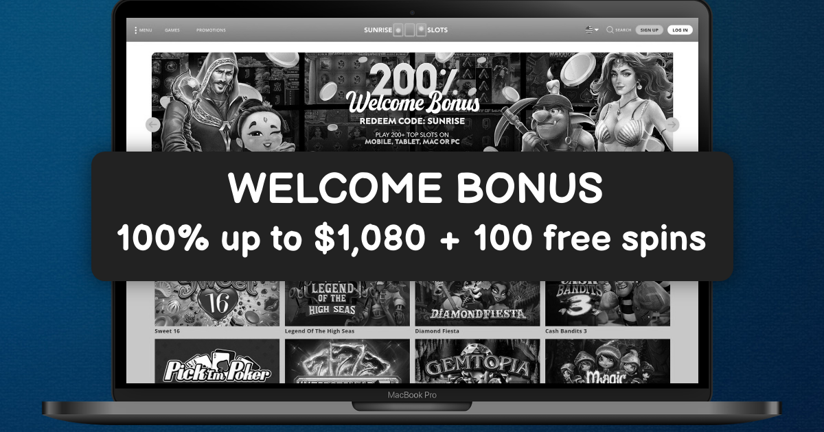 Sunrise Slots Casino banner